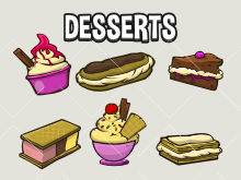 Dessert icon collection