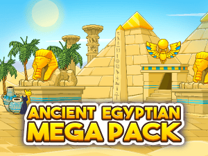Egyptian environment 2d game asset mega pack