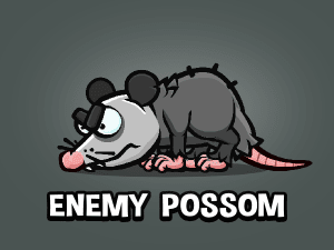 Enemy Possum game sprite