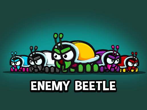 Enemy beetle game sprite