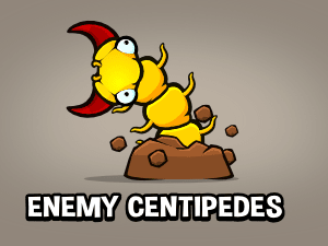 Enemy centipede game sprite