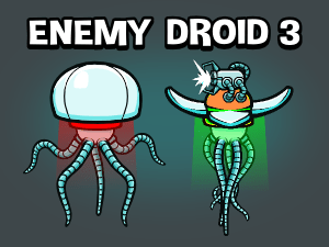 Enemy droid 03 animated game asset