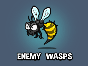 Enemy wasp game sprite