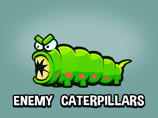 Evil caterpillar game sprite