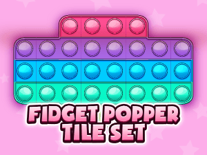 Fidget popper tile sets