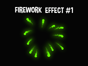 Firework effect 2D game asset