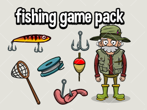 Fishing game asset pack