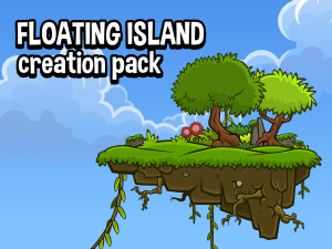 Floating island enviroment creation pack