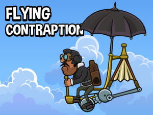 Flying contraption 4 2d animated game asset