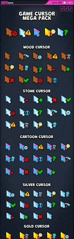 Game cursor mega pack