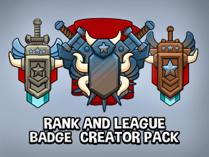 Game rank and league badge creator mega pack