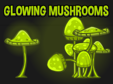 Glowing mushrooms