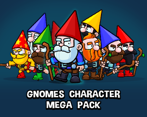Gnomes mega character pack