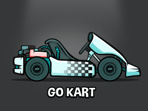 Go kart game sprite