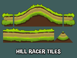 Hill racer tile set