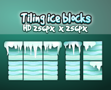 Ice block tiles
