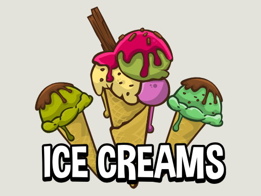 Ice cream game sprites