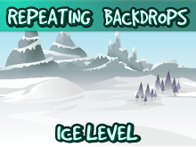 Ice level backdrops