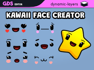 Kawaii face creator pack