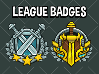 League badges 2d game icons