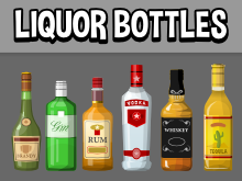 Liquor bottles