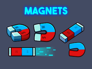 Magnets game icons 