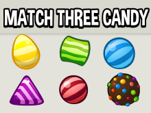 Match three candy icons