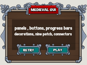Medieval user interface for games