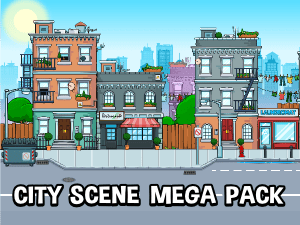 Mega city scene construcion pack