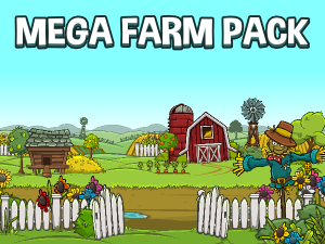 Mega farm scene construction kit
