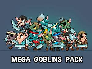 Mega goblins game character pack
