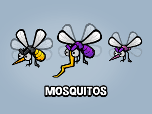 Mega mosquitos game sprite pack