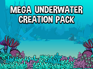 Mega underwater scene creation pack