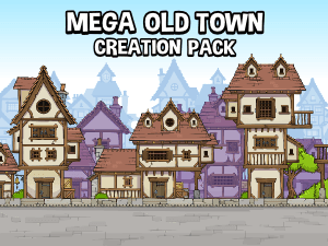 Mega old town creation pack