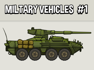 Military vehicle wheeled tank