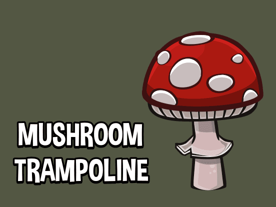 Mushroom trampoline