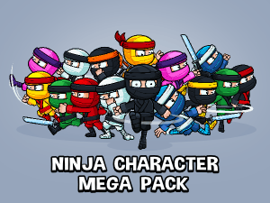 Ninja character mega pack