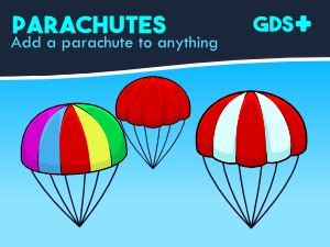 Parachutes game sprites