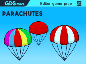 Parachutes game sprites