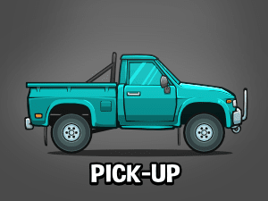 Pick up truck game sprite