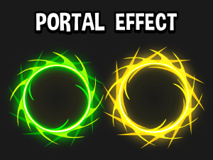 Portal effect 2D game asset