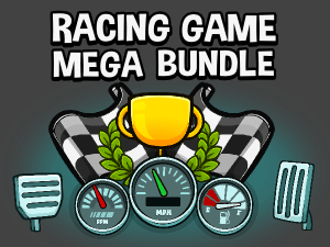 Racing game game asset bundle
