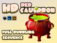 Red Hd cauldron
