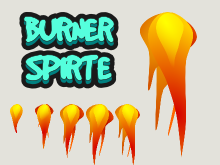 Rocket burner animation