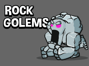 Rock golem game sprites
