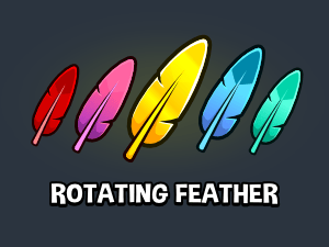 Rotating feather