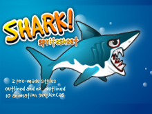 Shark sprite sheet