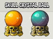 Skull crystal ball