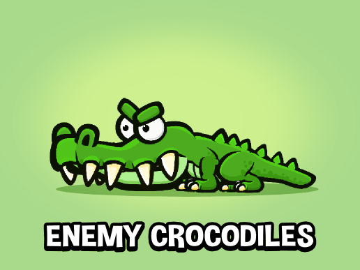Snappy crocodile game sprite