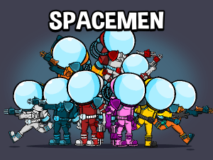 Spaceman 2d game sprite